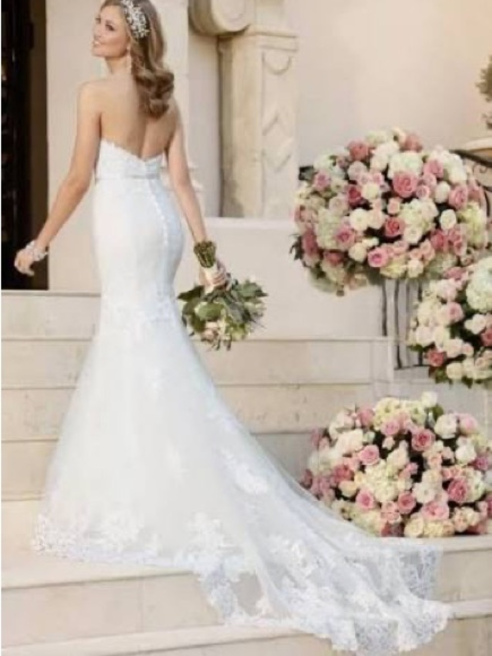Stella York 6272 Ivory Wedding Gown Sweetheart Neckline Mermaid Silhouette